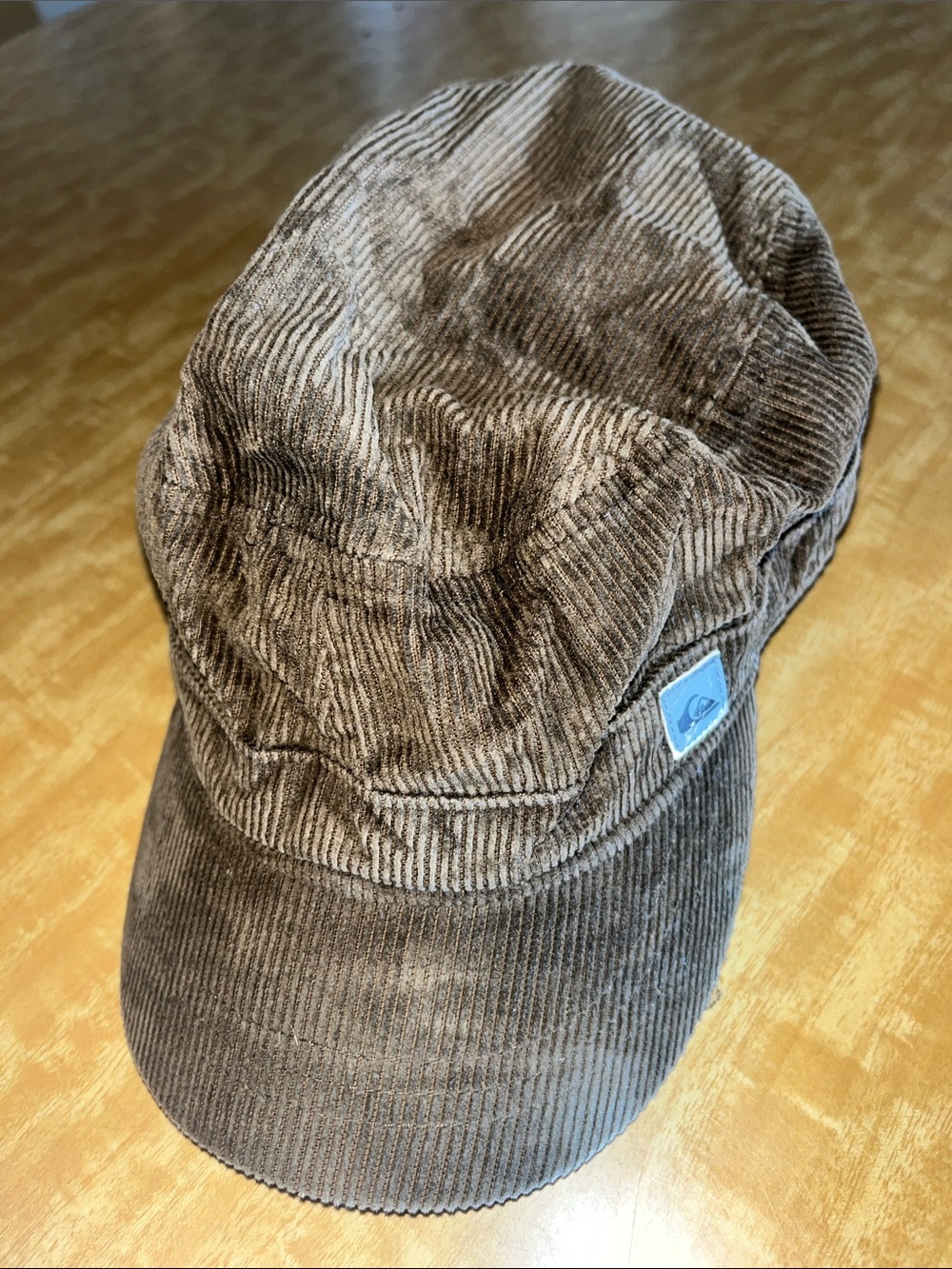 Quiksilver Unisex Green / Brown Corduroy Cadet Cap S/M